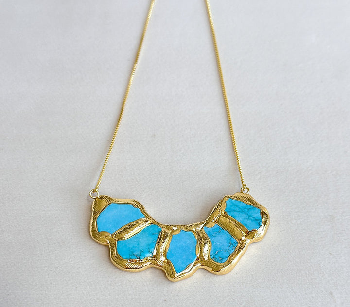 Easton Elle Turquoise Cluster Slip Necklace