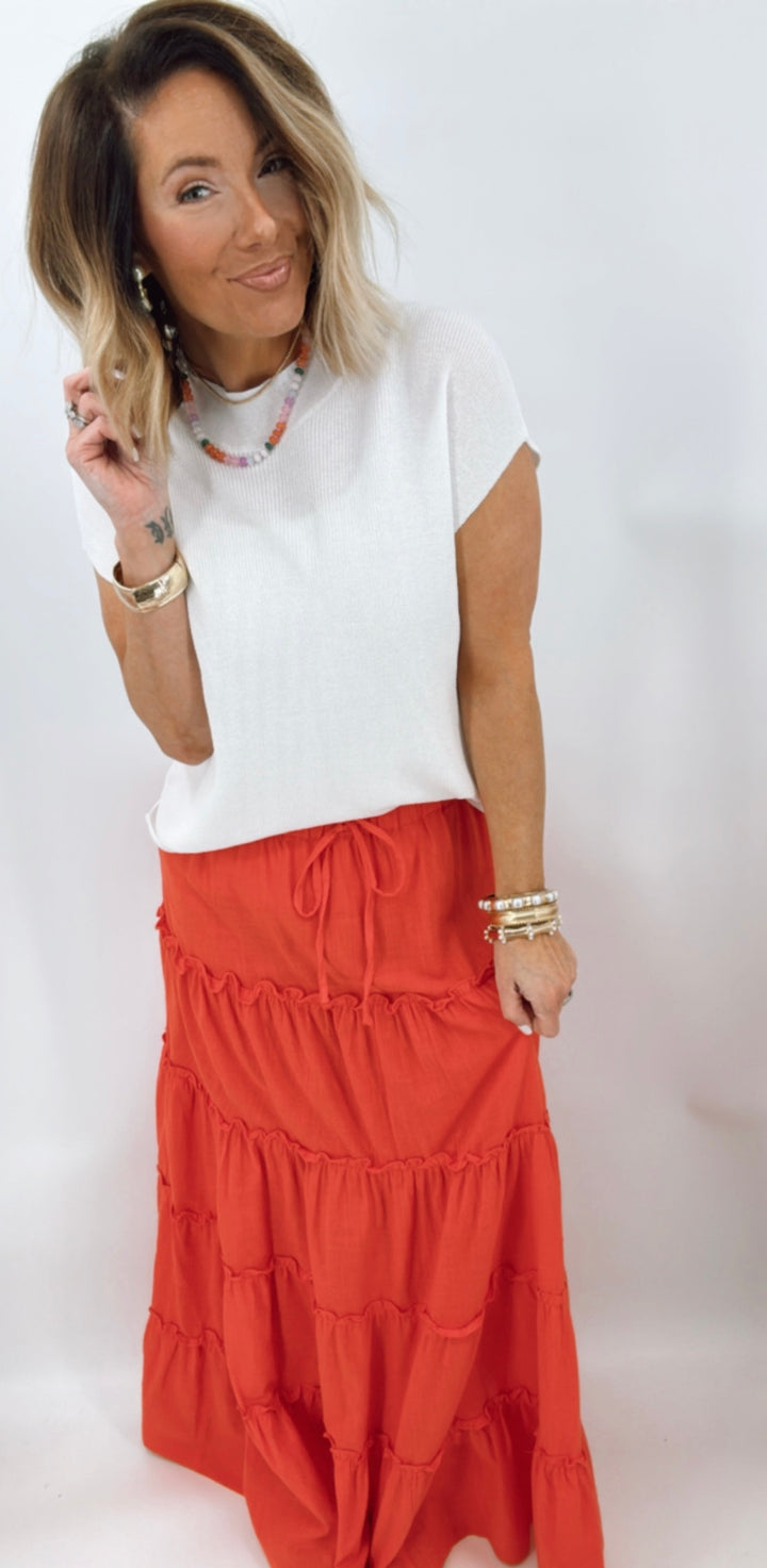 Sunset Red Maxi