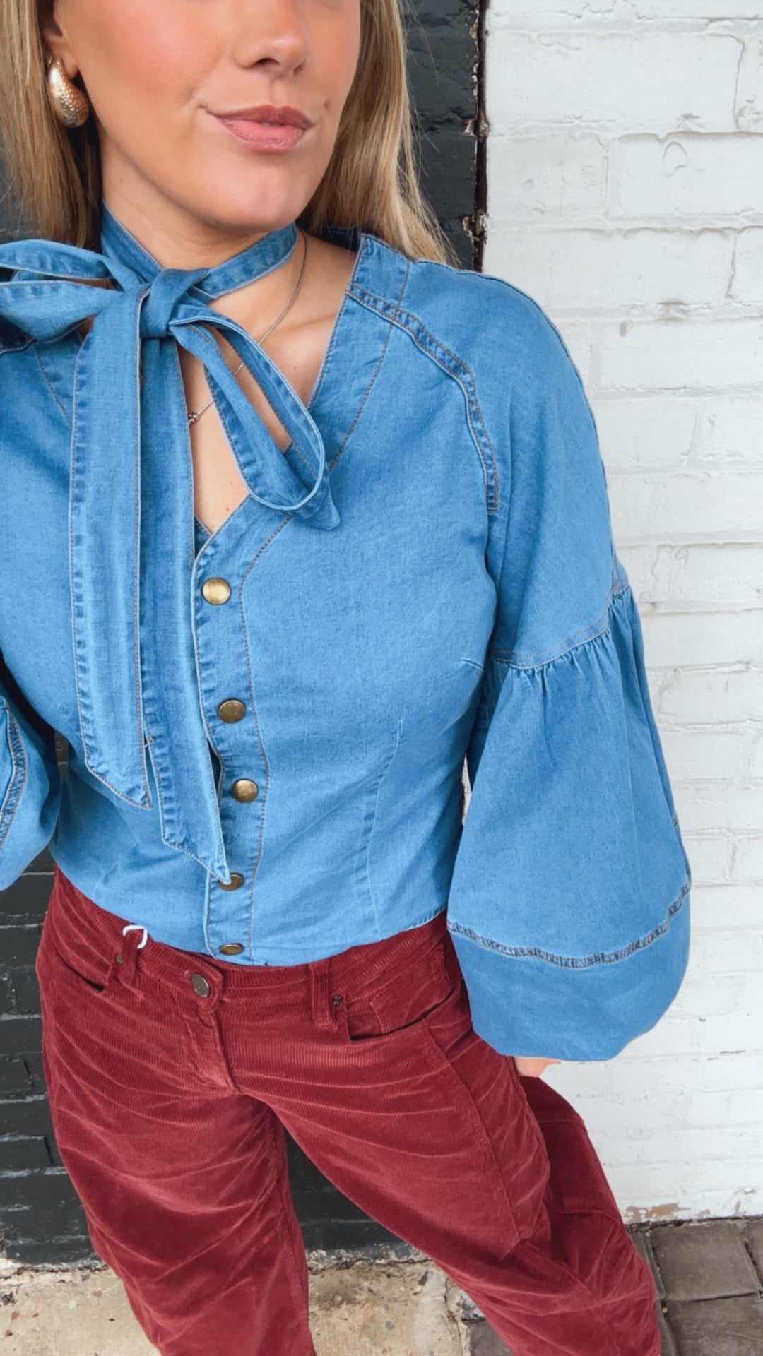 The Free Day Denim Top