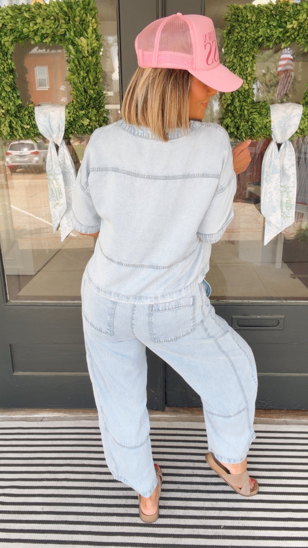 The Washed Denim Stroll Set
