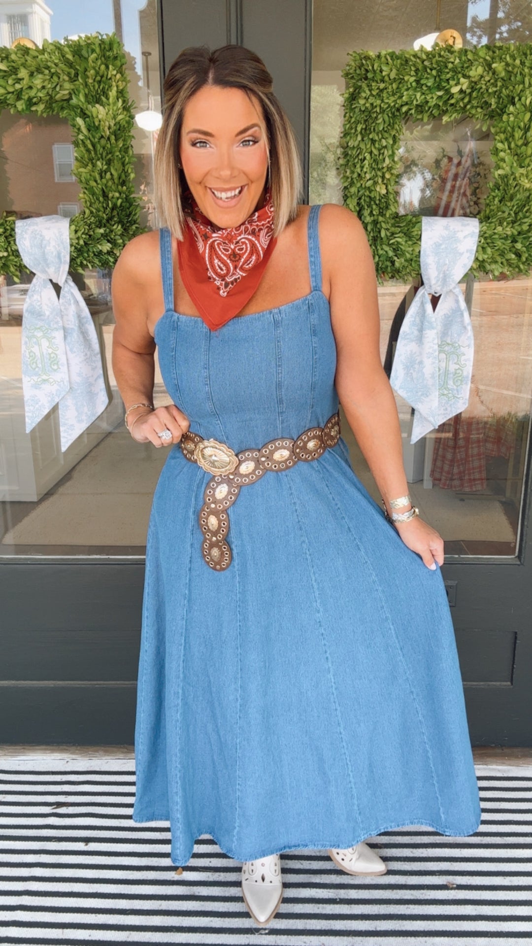 The Denim Daydream Maxi Dress