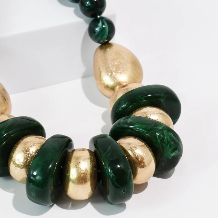 Emerald & Gold Necklace