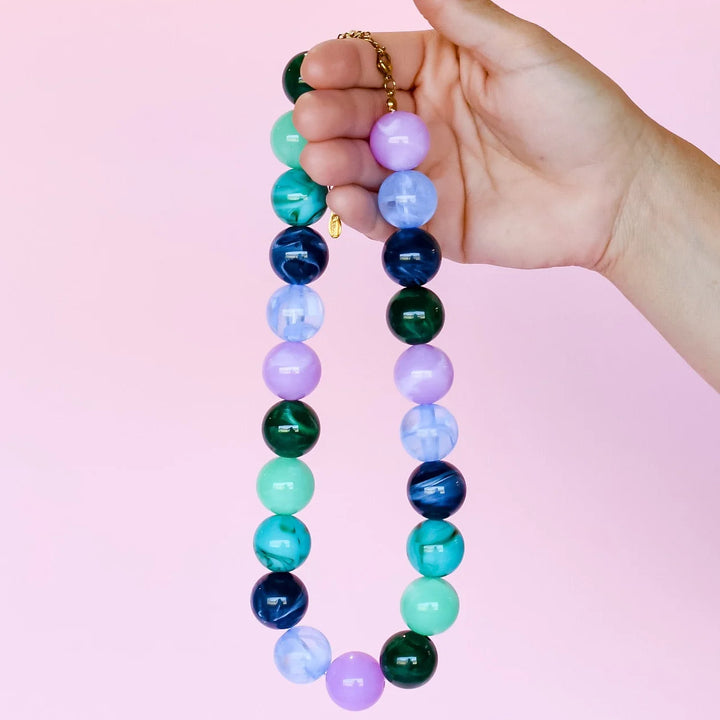 Pop of Joy Blue/Green/Purple Necklace