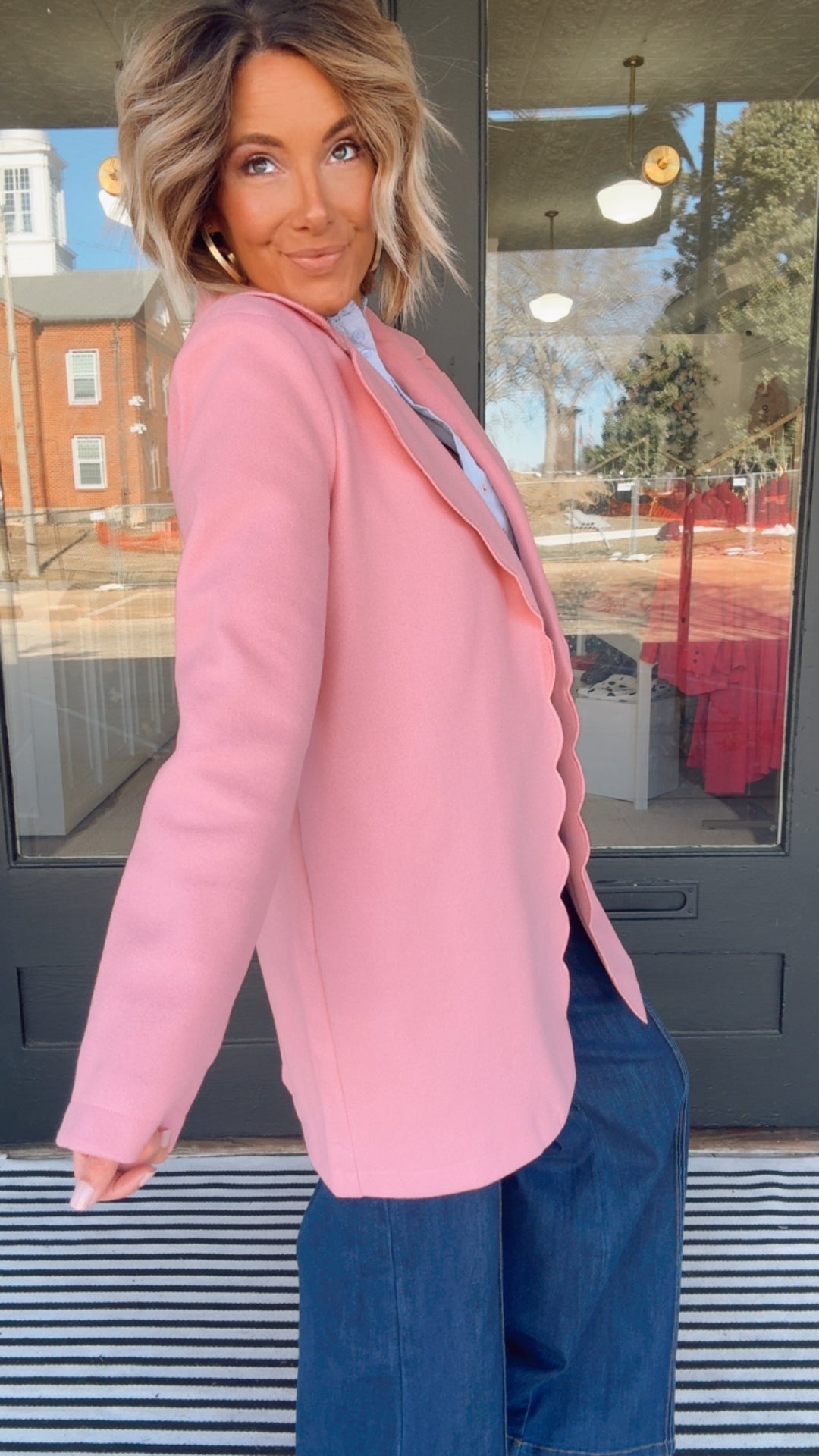 The Harper Blush Coat