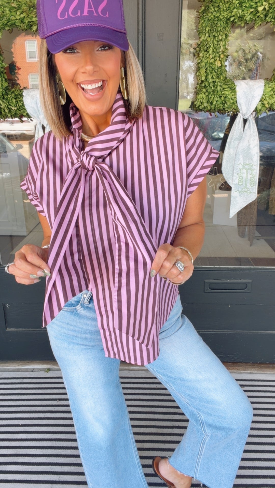 The Mocha Rose Bow Top