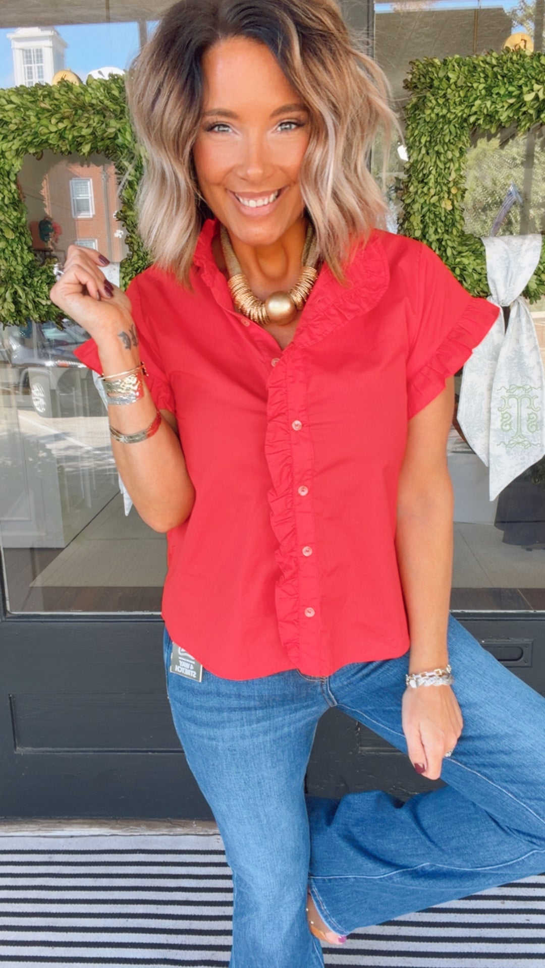 The Scarlett Ruffle Top