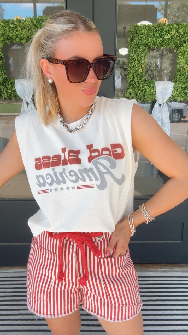 God Bless America Muscle Tee