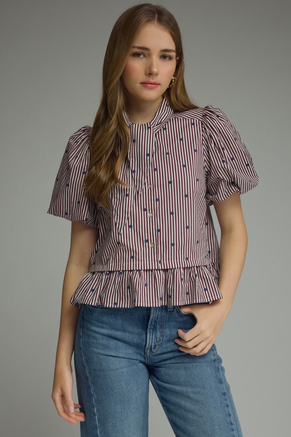 The Sutton Peplum Top
