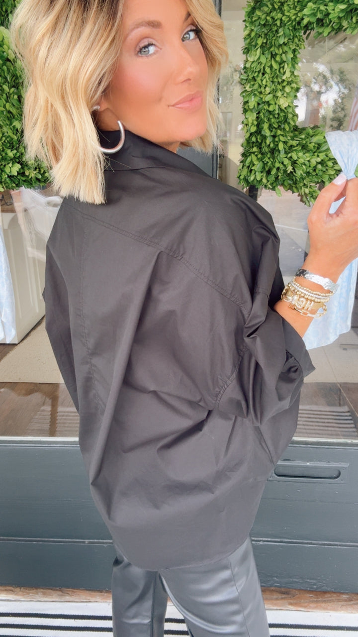 The Baylor Button Top
