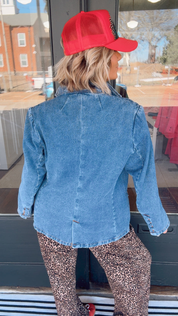 The Daisy Denim Blazer