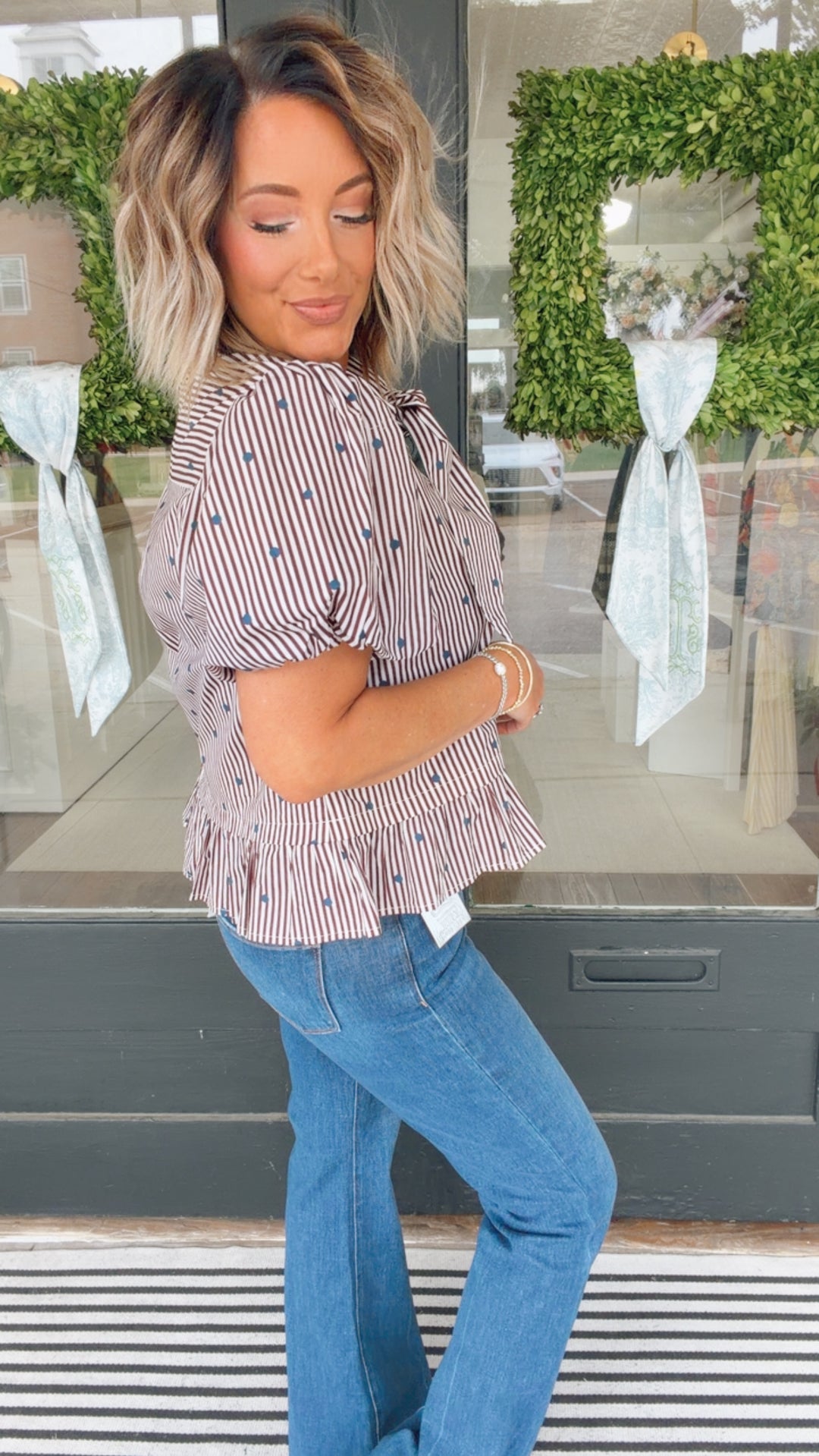 The Sutton Peplum Top