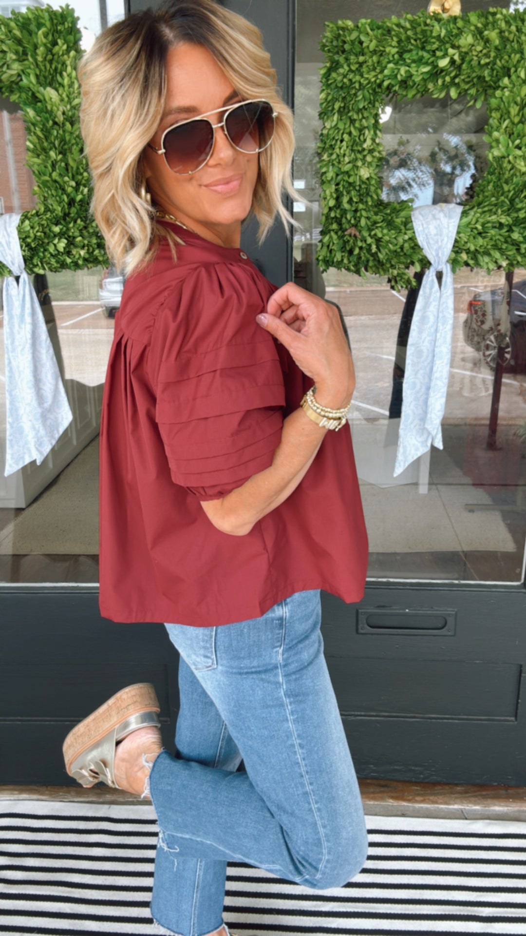 The Penny Pintuck Top