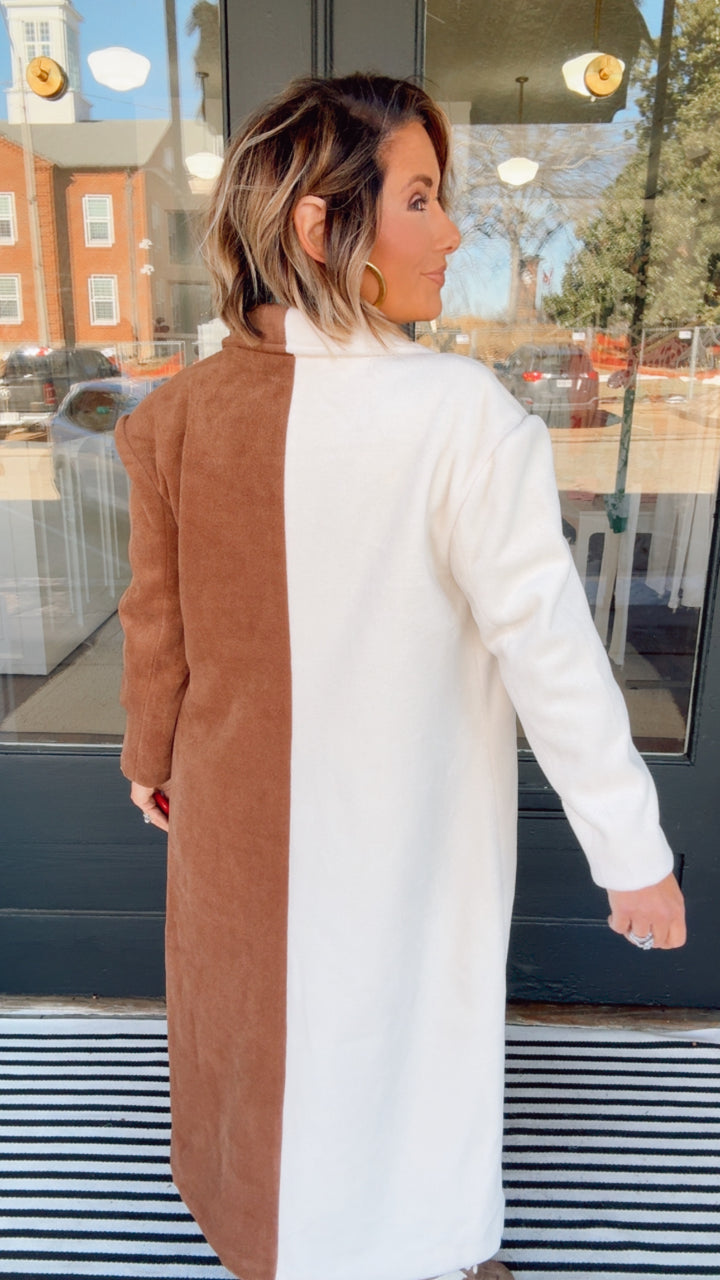 The Modern Muse Colorblock Coat