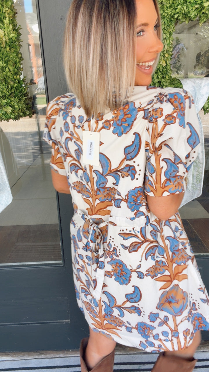 The Blue Belle Floral Dress