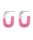The Two Tone Oval Hoop