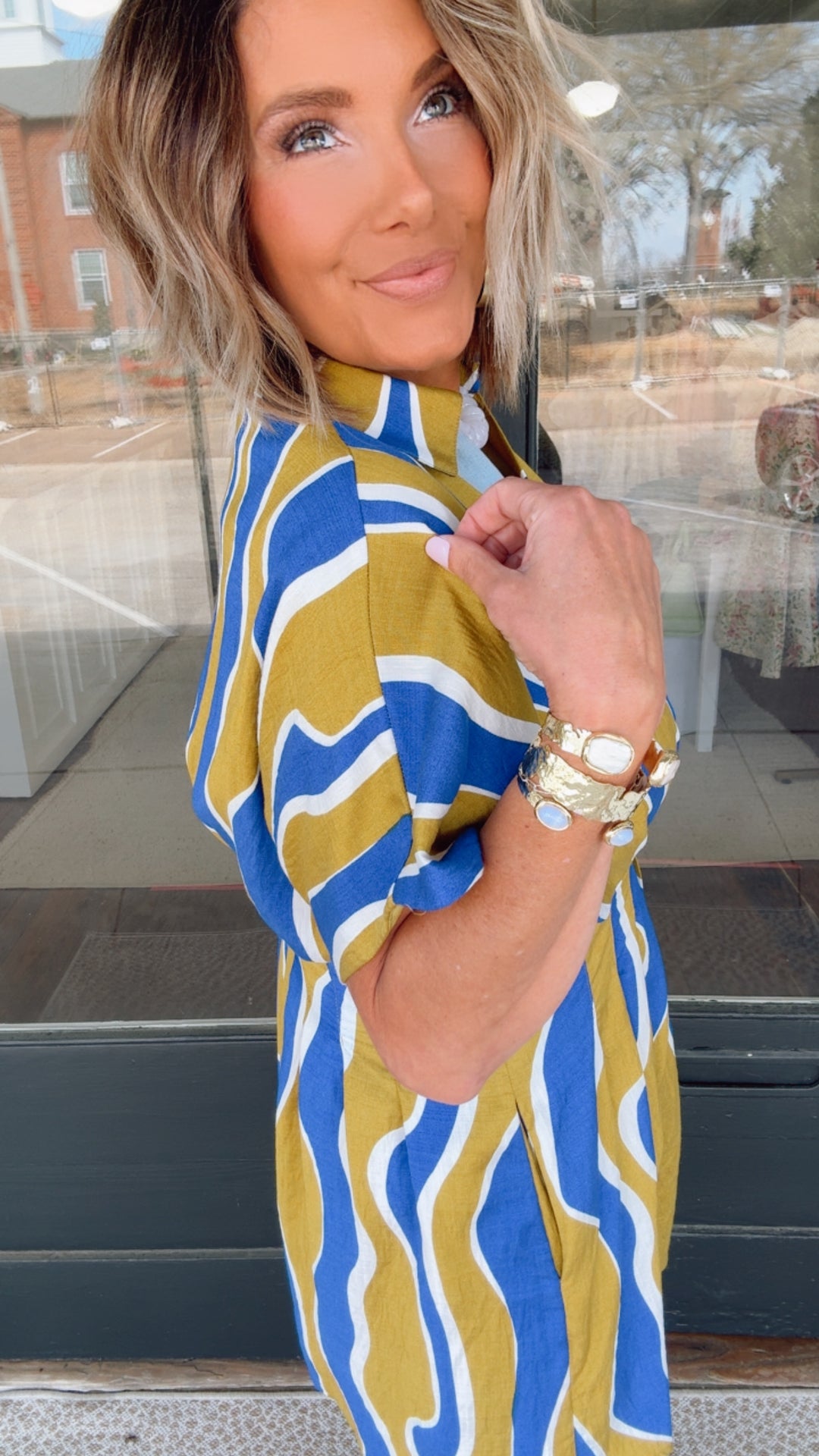 THML Blue Wave Dress