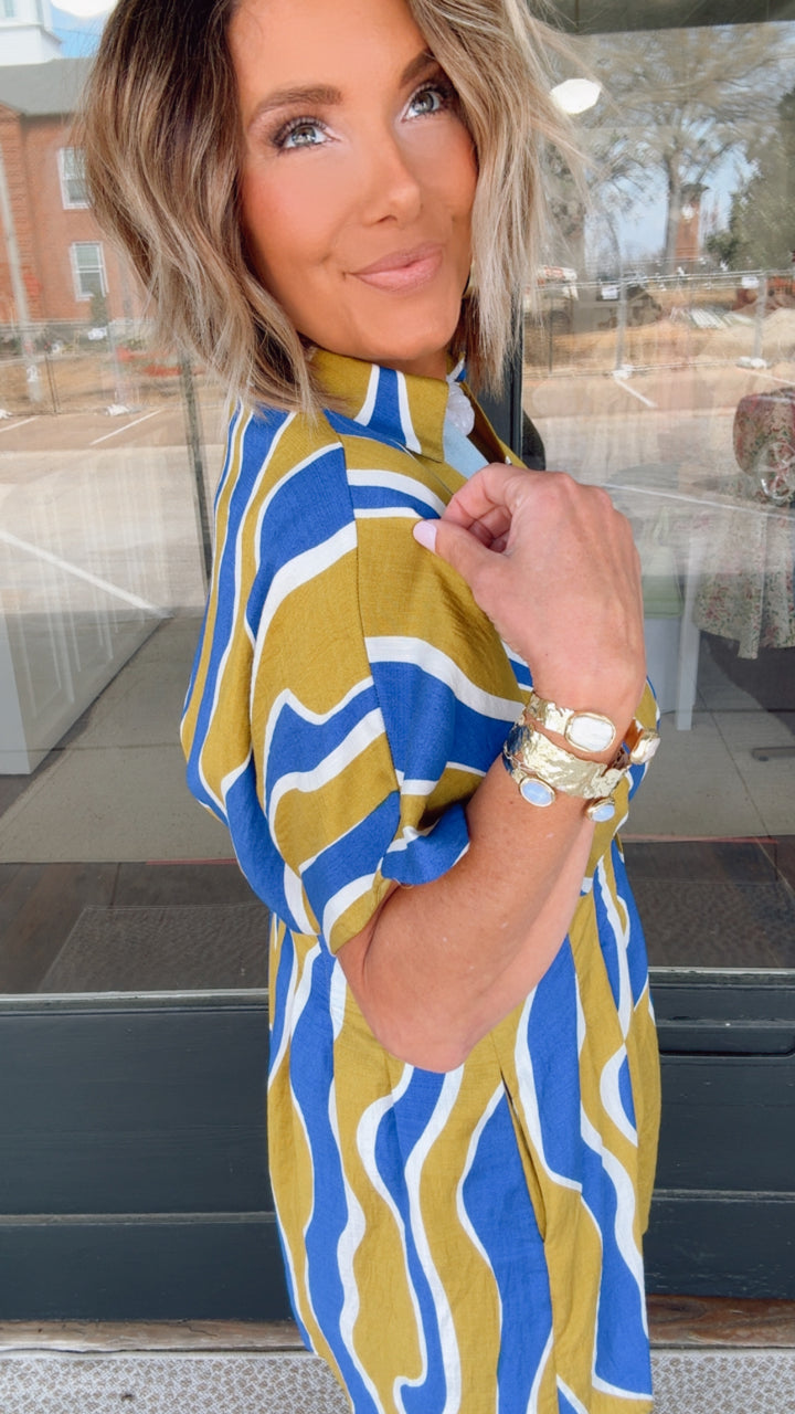 THML Blue Wave Dress