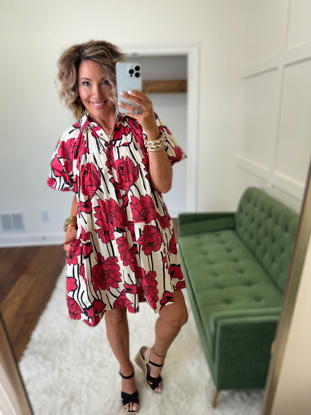 The Daring Floral Poplin Dress