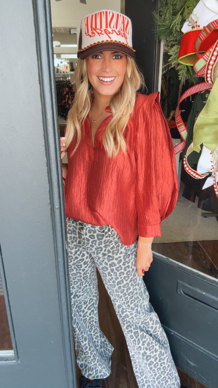 THML Short Sleeve VNeck Top