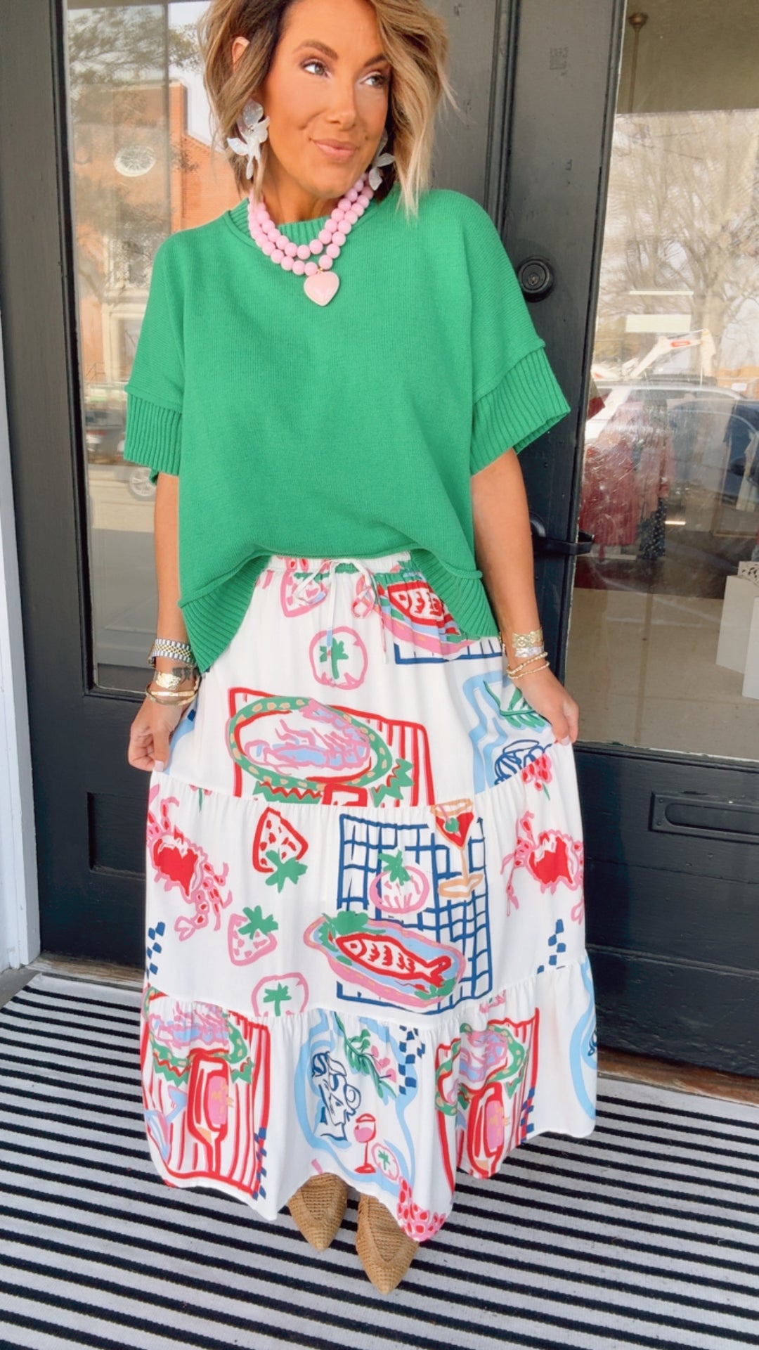 The Gallery Walk Maxi Skirt