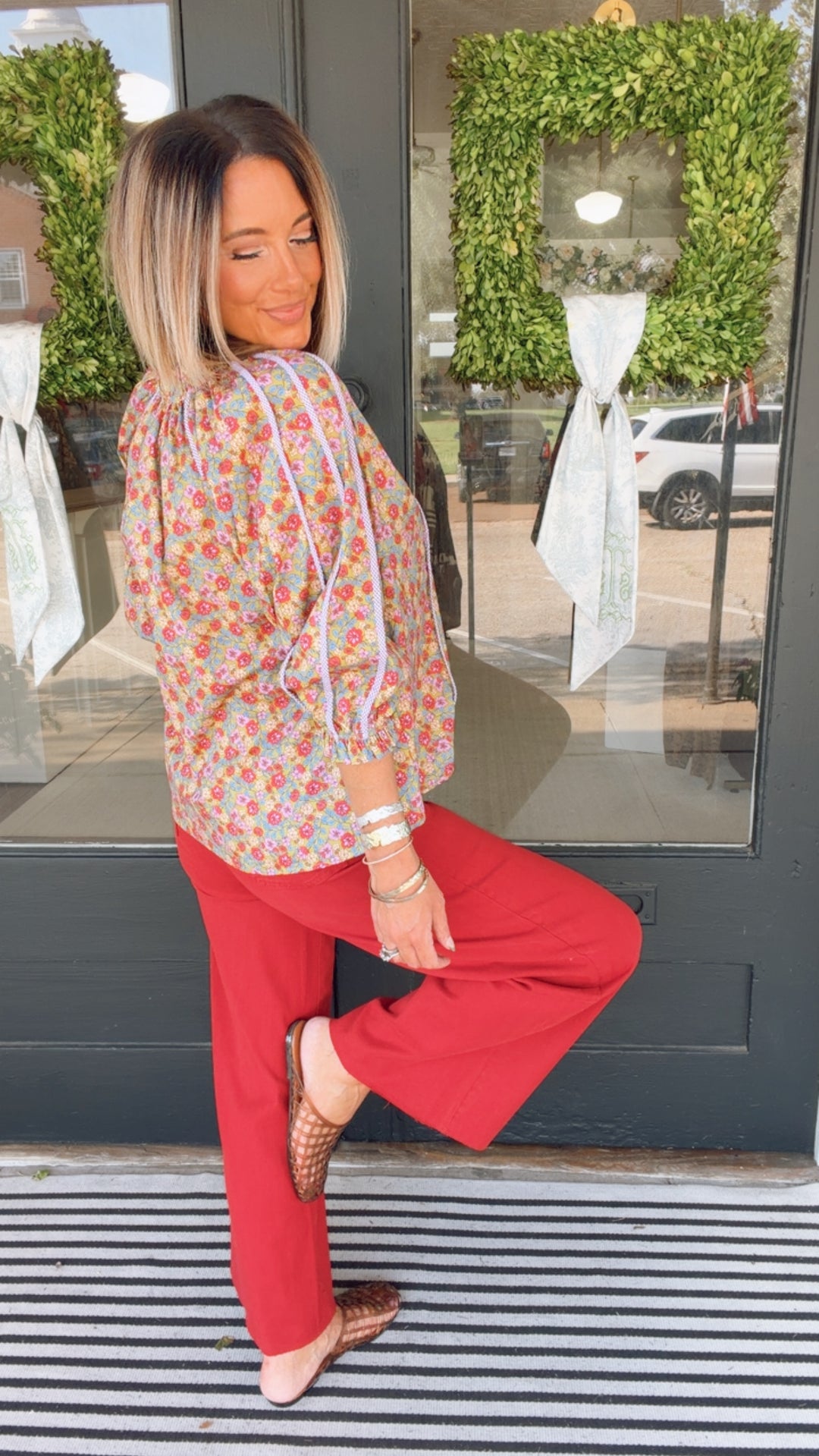The Sage Garden Floral Top