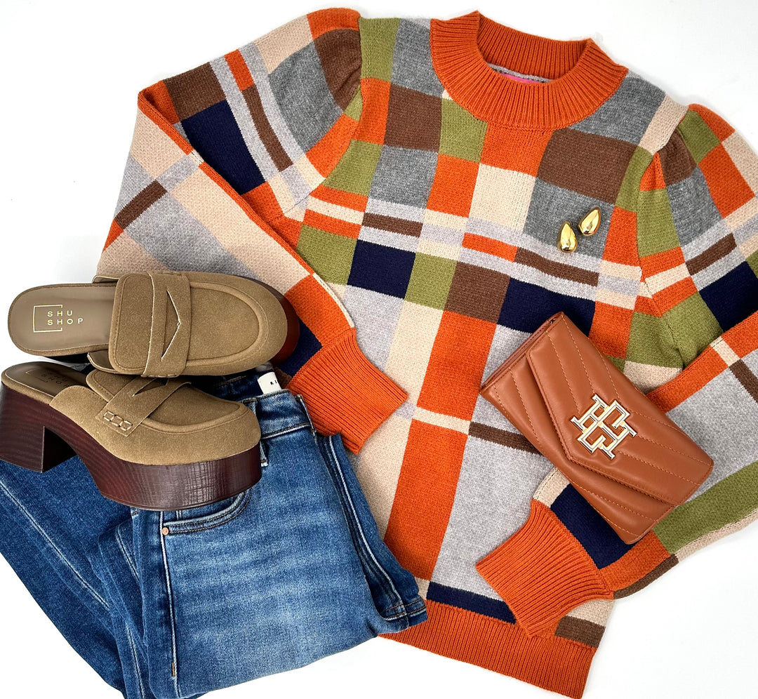 THML Colorblock Knit Sweater