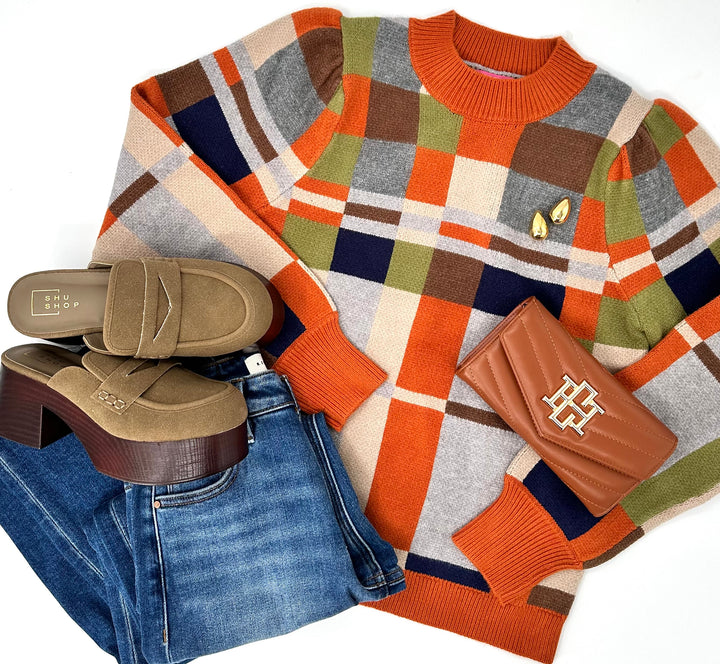 THML Colorblock Knit Sweater