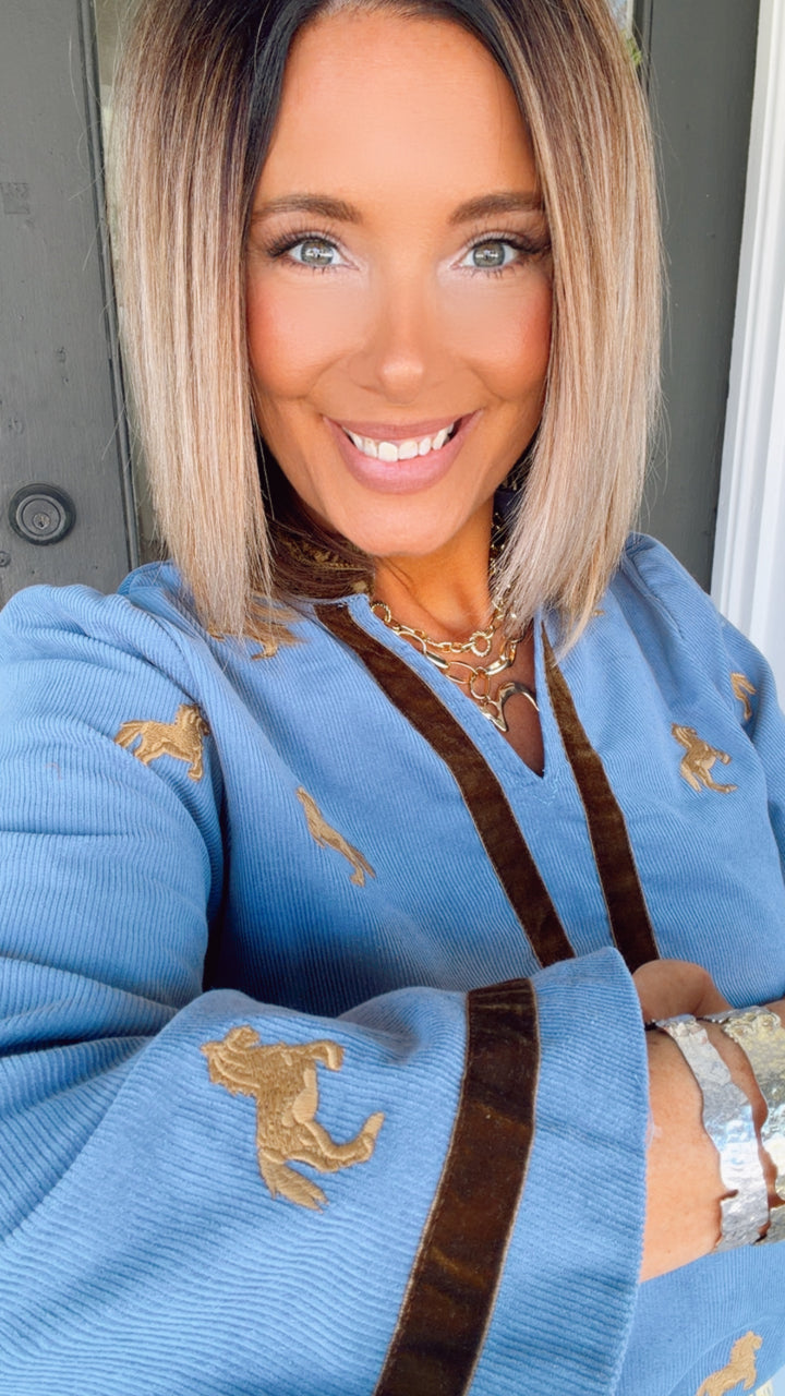 The Golden Reins Top