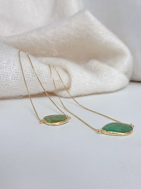 Easton Elle Green Slip Necklace