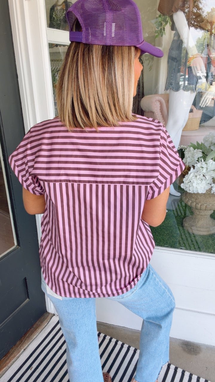 The Mocha Rose Bow Top
