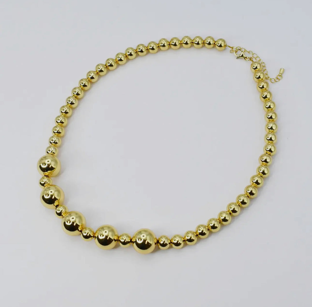 Golden Bead Necklace