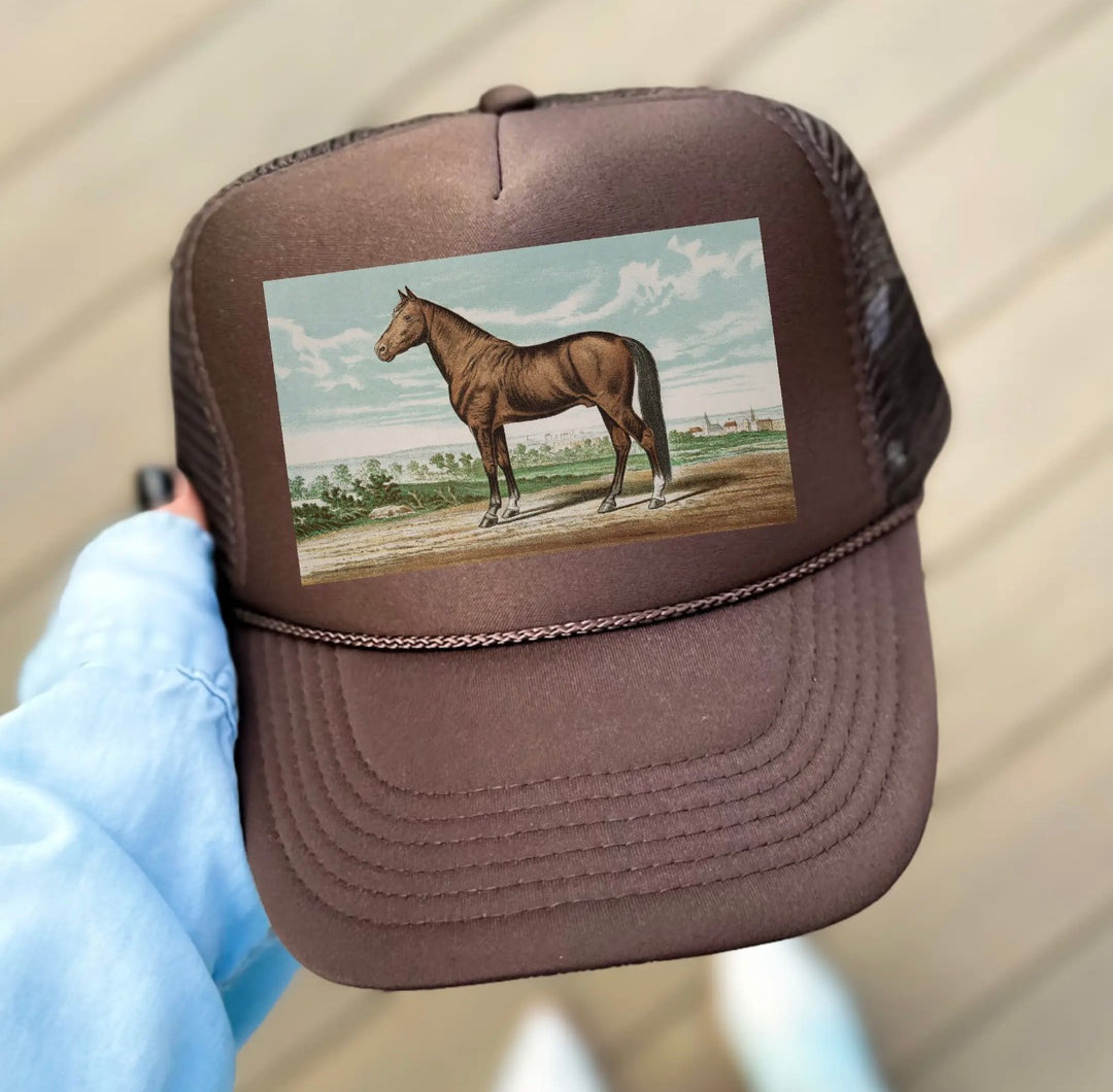 Horse Painting Trucker Hat