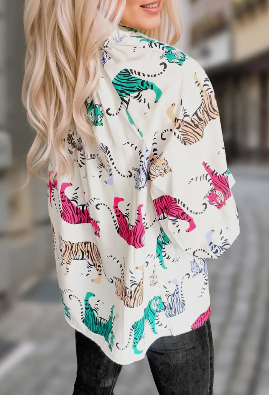 Walk On The Wild Side Tiger Blouse