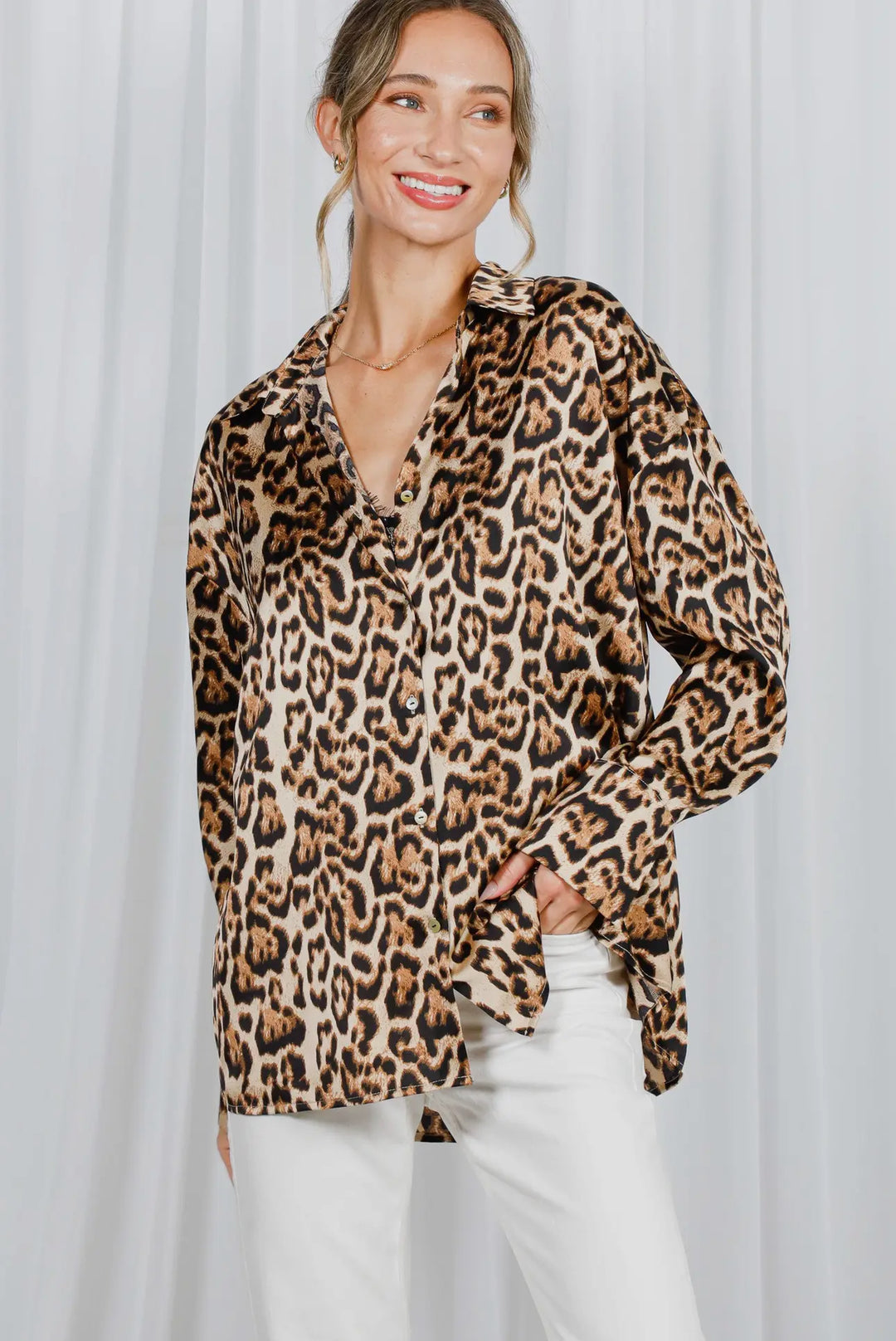 The Wild Side Button Down Blouse