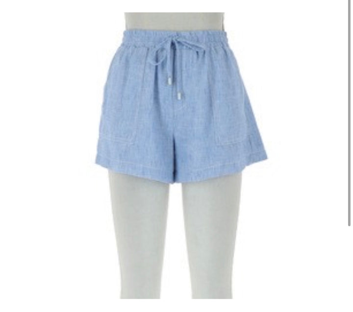 Skies Are Blue Chambray Shorts