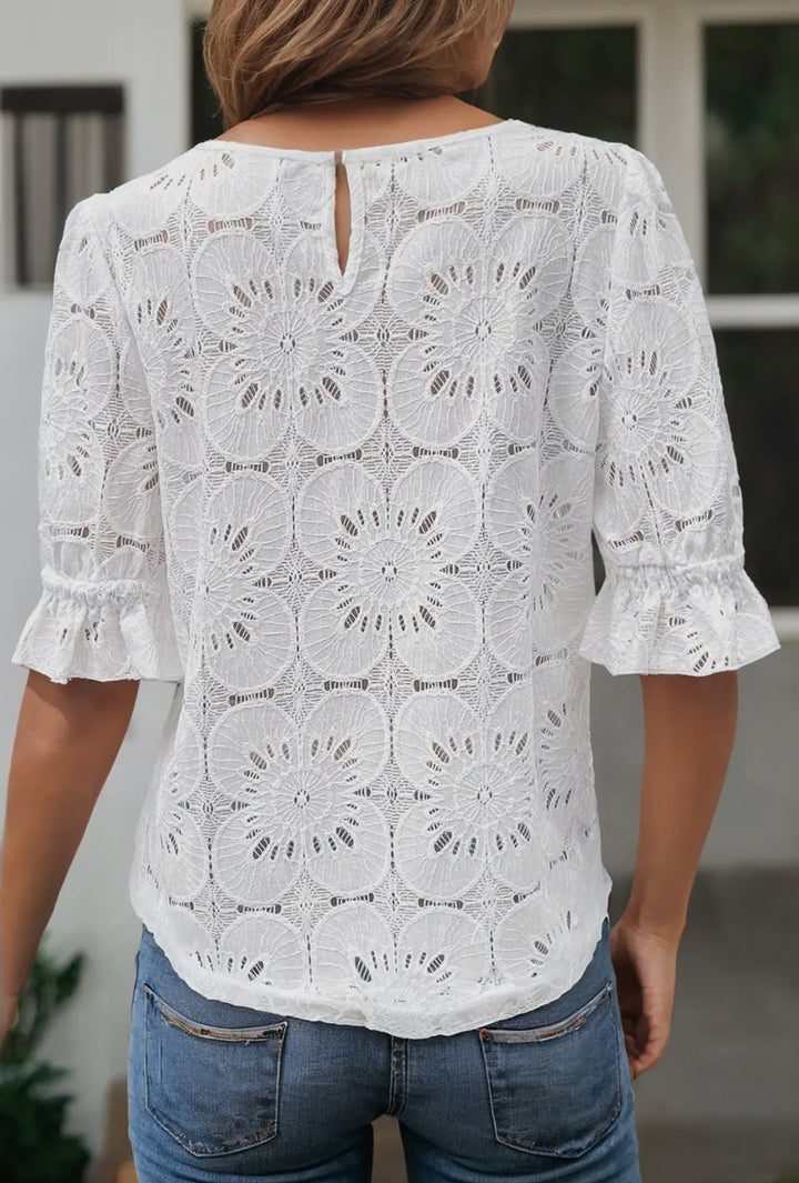The Lacework Bloom Blouse