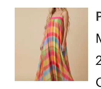 The Prism Plaid Maxi Dress