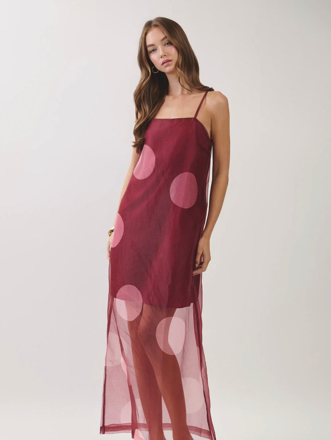 Wine & Dine Dot Maxi Dress