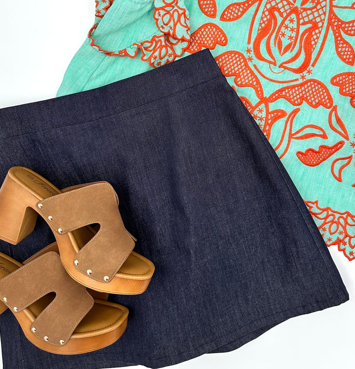 THML Denim Skirt