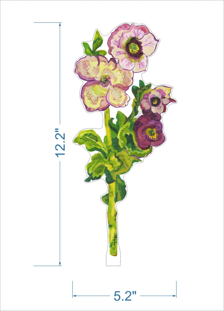 Hellebore Flower Acrylic Floral/LG (Stand Sold Separately)
