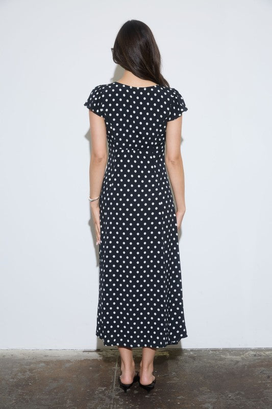The Polkadot Button Down Dress
