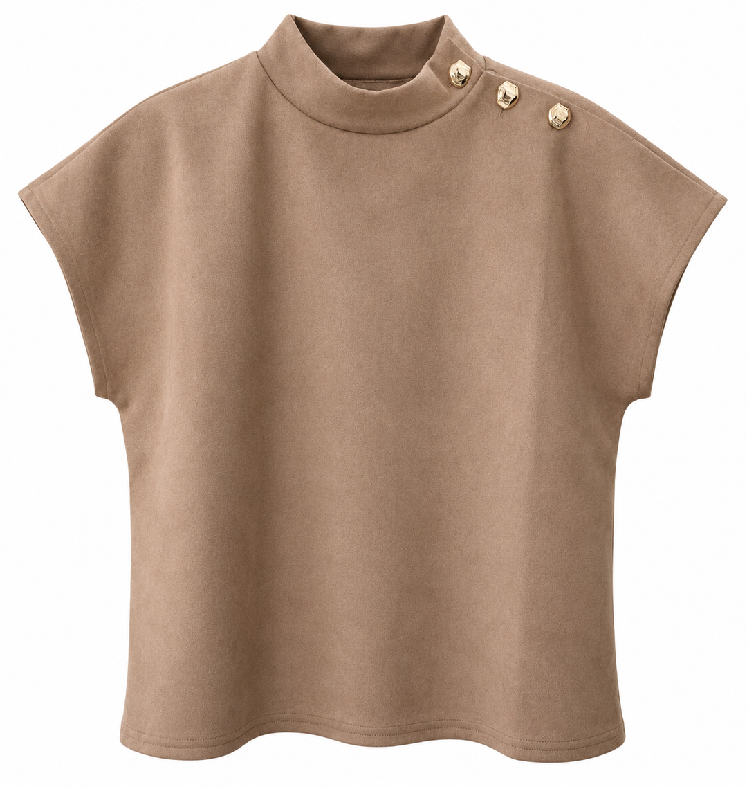 THML Golden Touch Suede Top