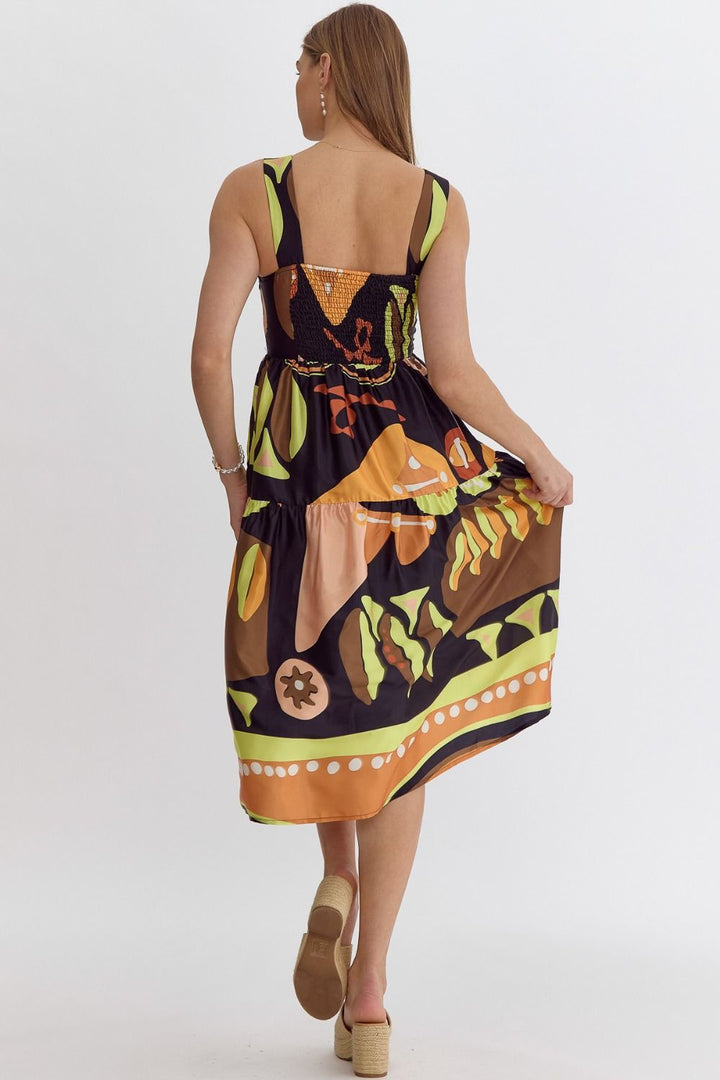 The Artsy Chic Midi Dress