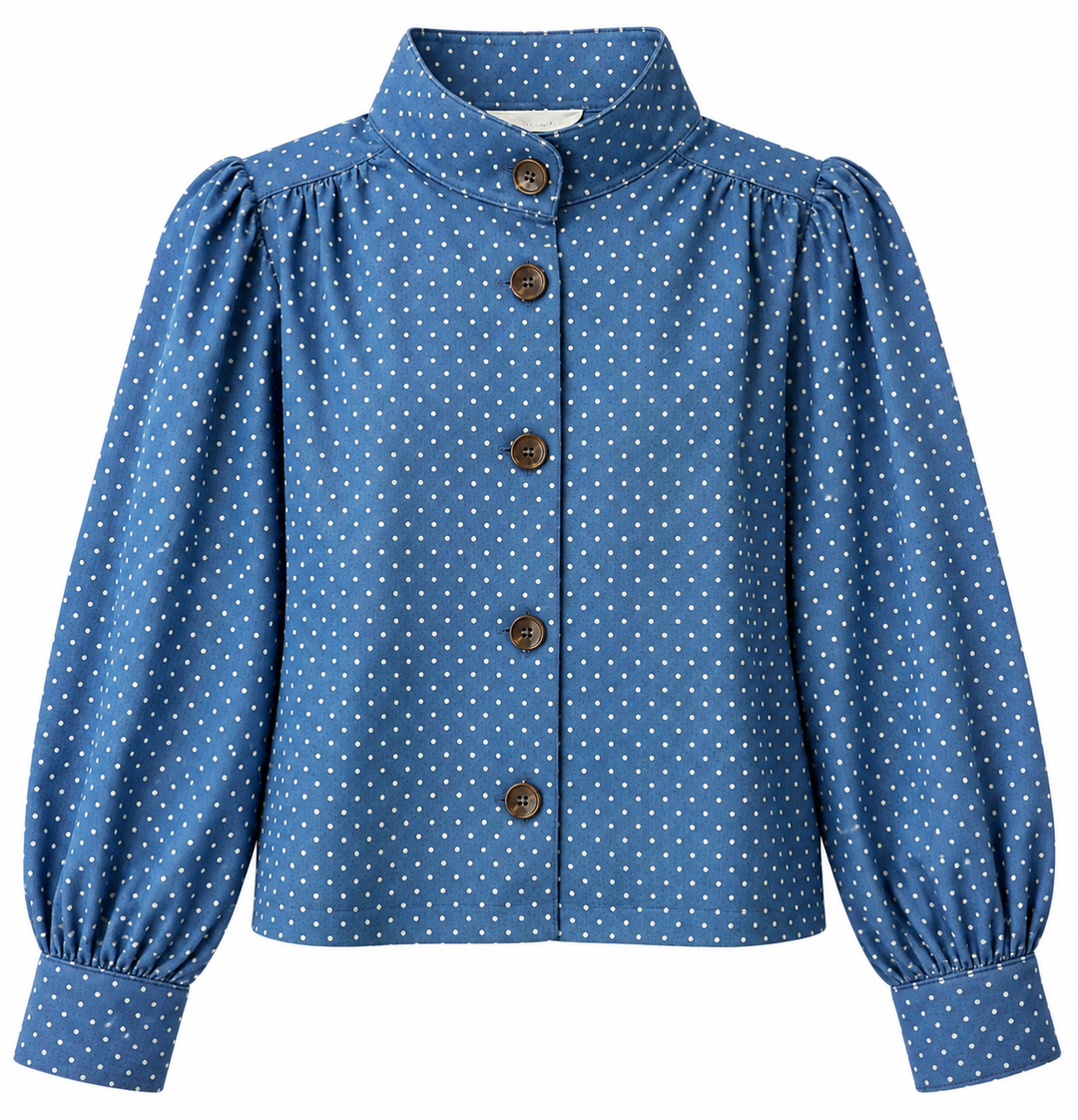 The Dotted in Denim Jacket