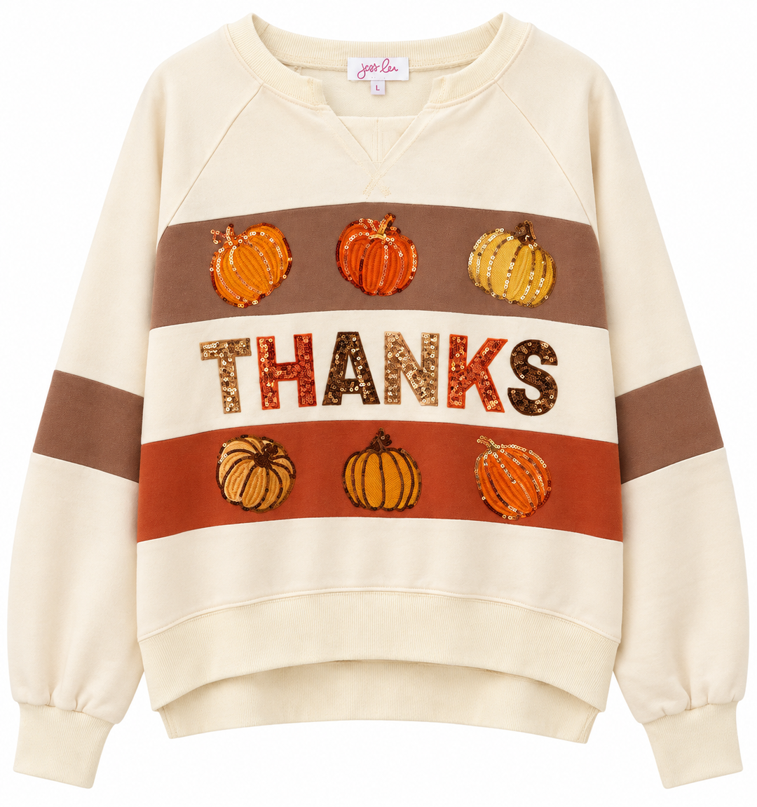 The Give Thanks Sequin Sweatshirt