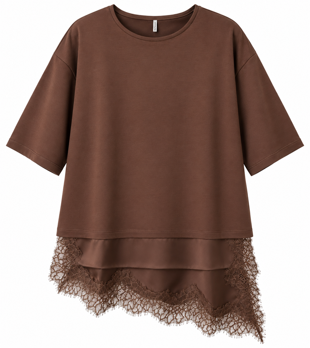 The Asymmetric Lace Trim Top