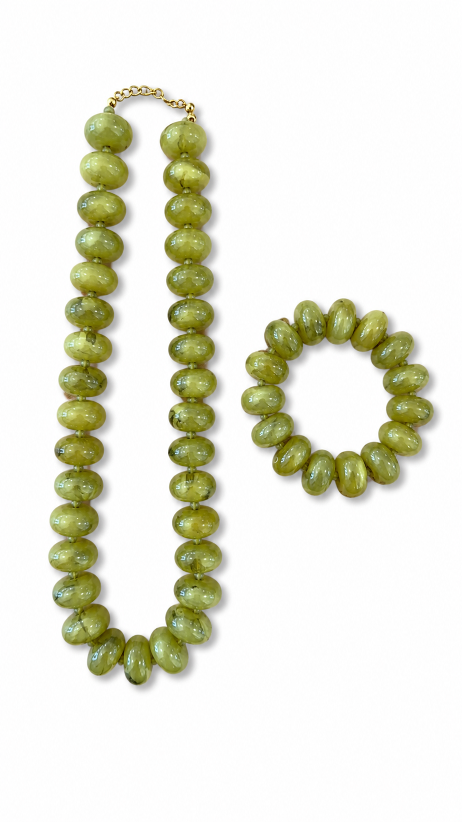 Sugar Bead Olive Necklace Set