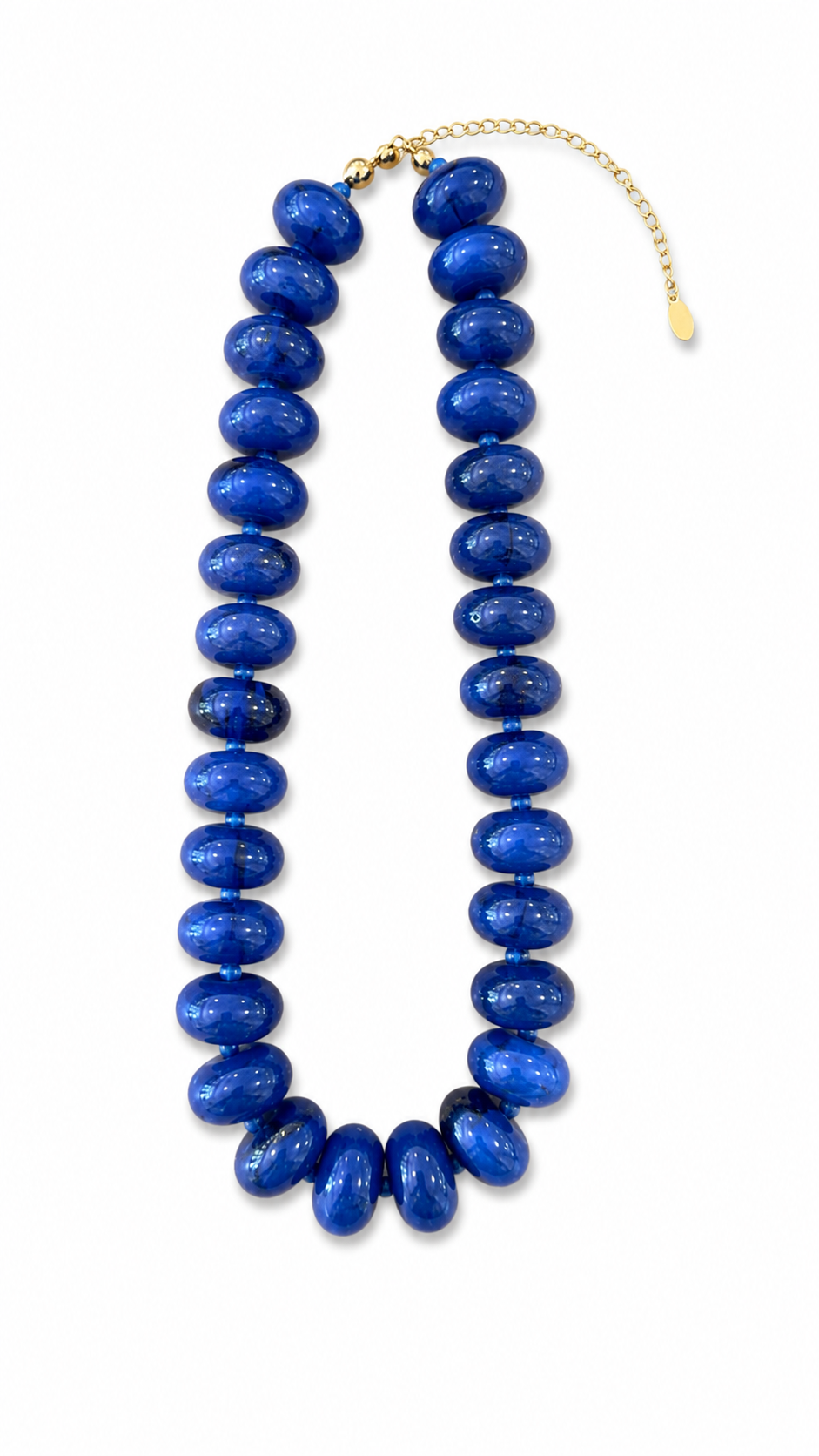 Sugar Bead Navy Necklace