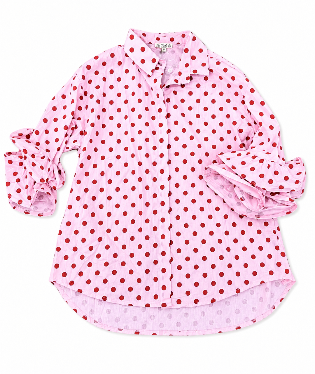 The Pretty in Pink Polka Top