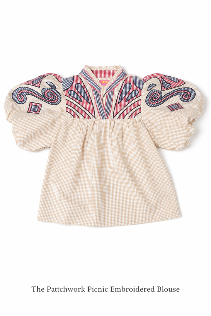THML Patchwork Embroidered Blouse